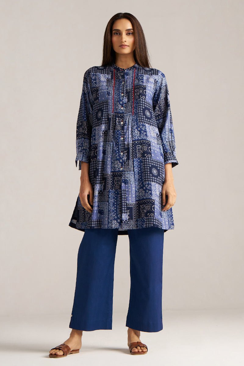 Blue Print Cotton Co-ord Set