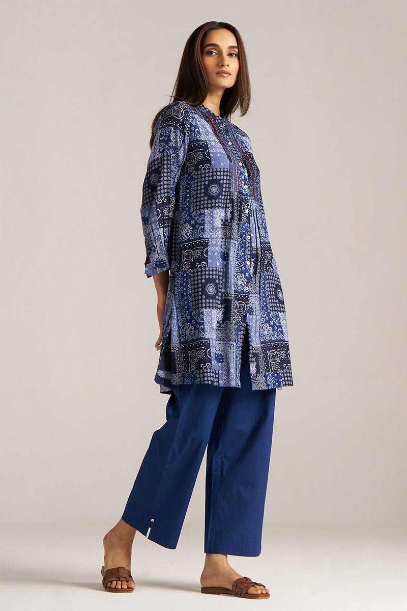 Blue Print Cotton Co-ord Set