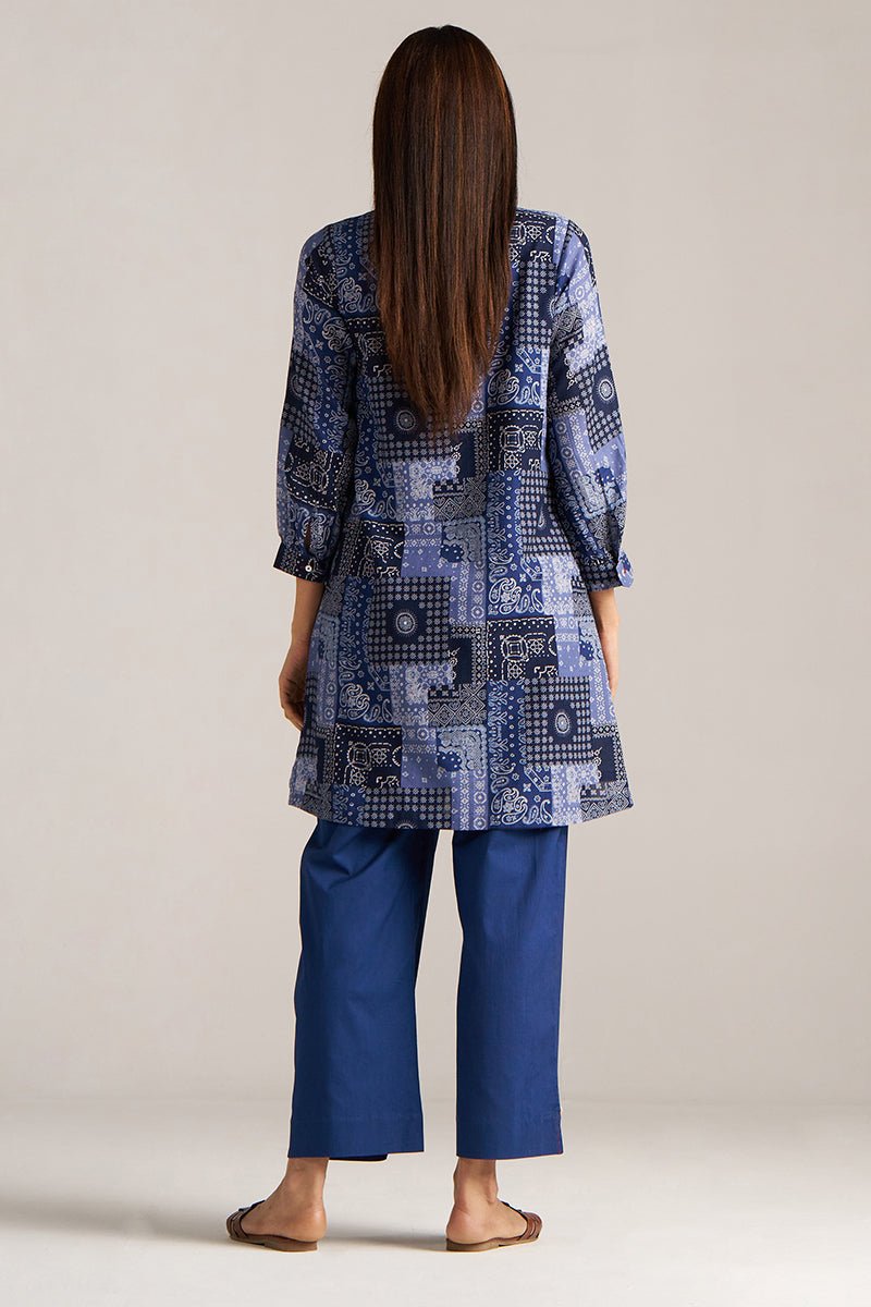 Blue Print Cotton Co-ord Set