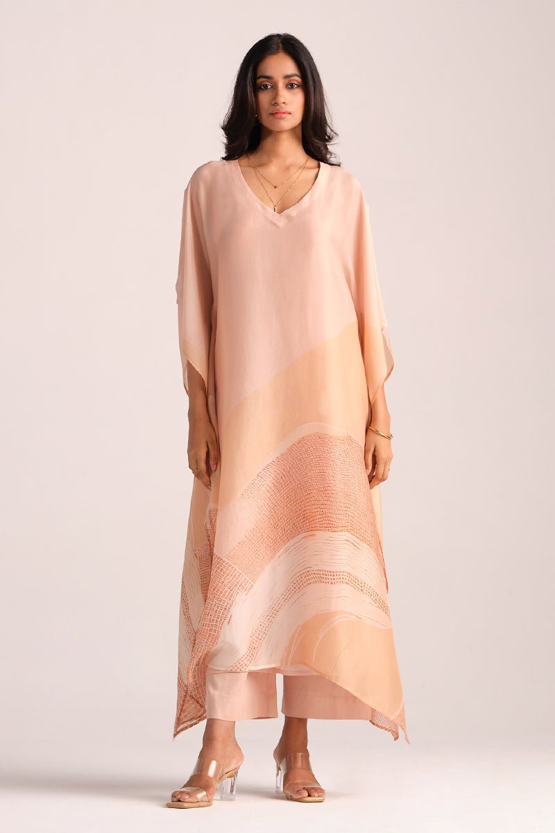 Spanish Villa Silk Kaftaan Co-ord Set