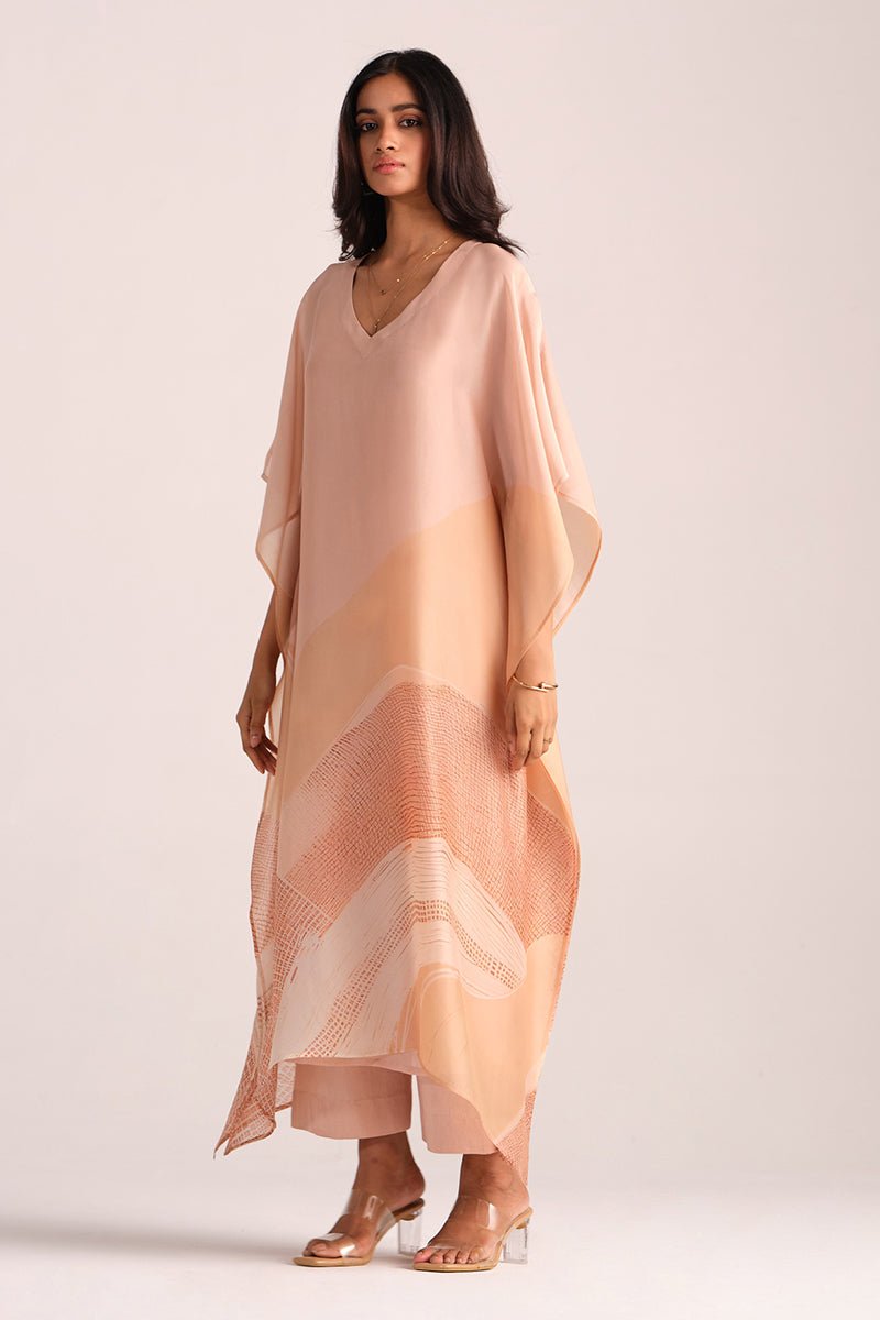 Spanish Villa Silk Kaftaan Co-ord Set