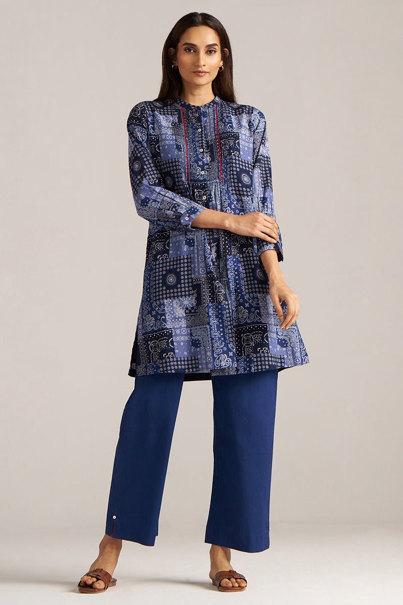 Blue Print Cotton Co-ord Set