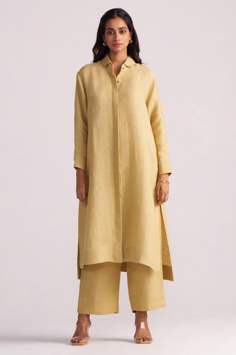 Fall Leaf Pure Linen Co-ord Set