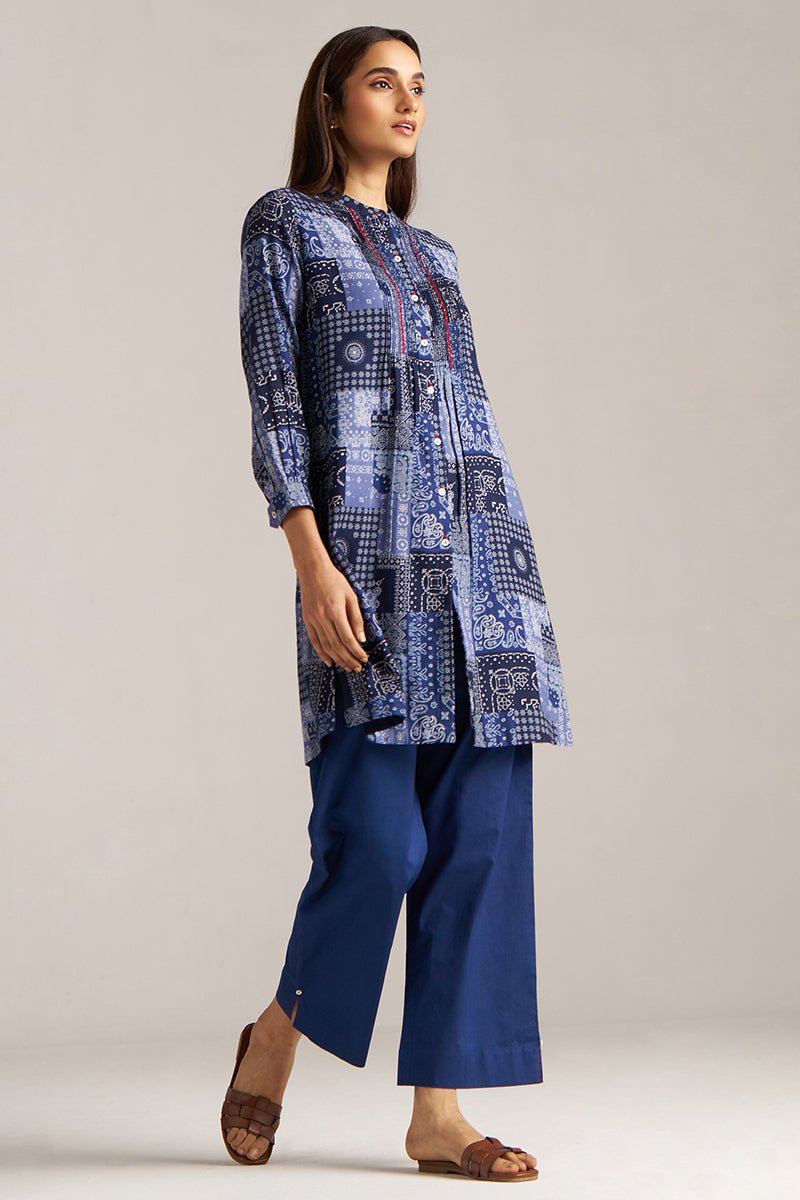 Blue Print Cotton Co-ord Set