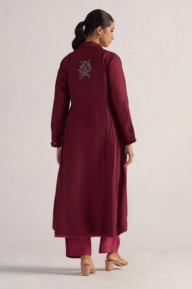 Burgundy and Cherries Jubilee Festive Co-ord Set