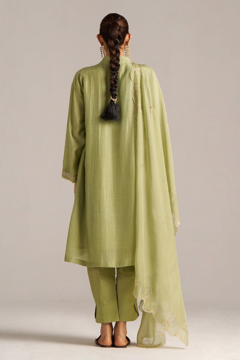 Winter Pear Bemberg Silk Festive Kurta Set