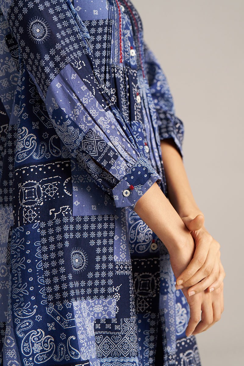 Blue Print Cotton Co-ord Set