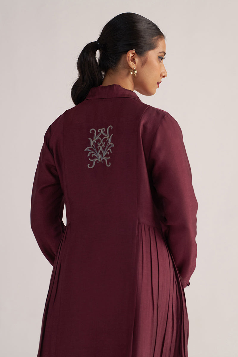 Burgundy and Cherries Jubilee Festive Co-ord Set