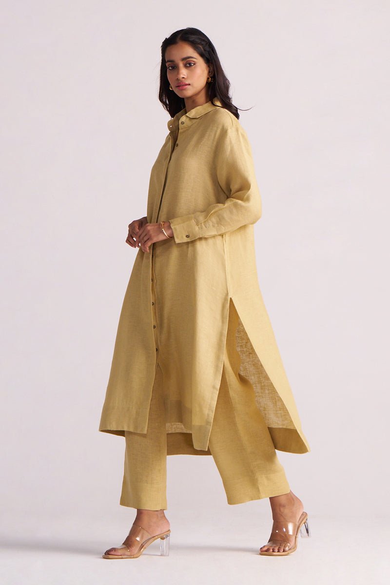 Fall Leaf Pure Linen Co-ord Set