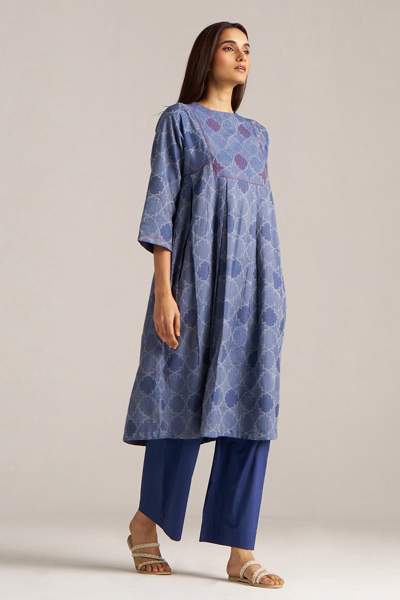 Denim Blue Woven Co-ord Set