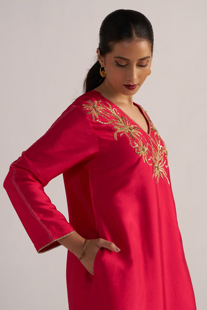 Virtual Pink Festive Co-ord Set