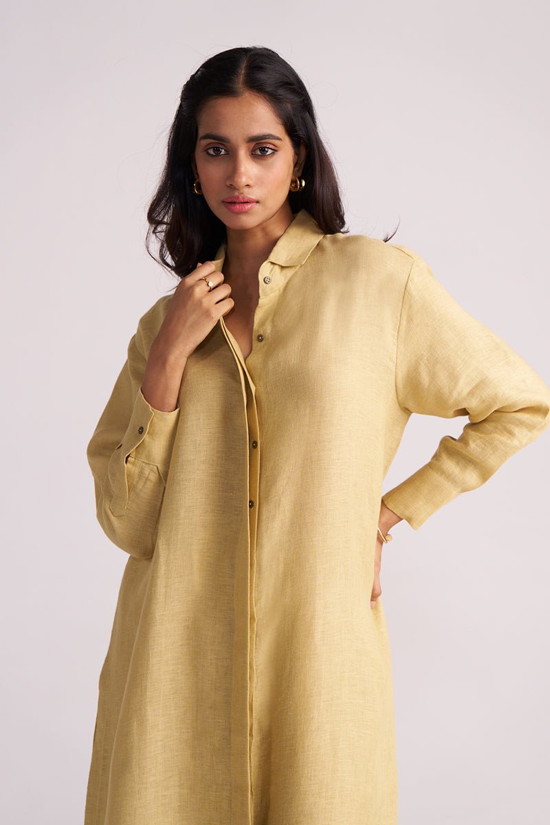 Fall Leaf Pure Linen Co-ord Set