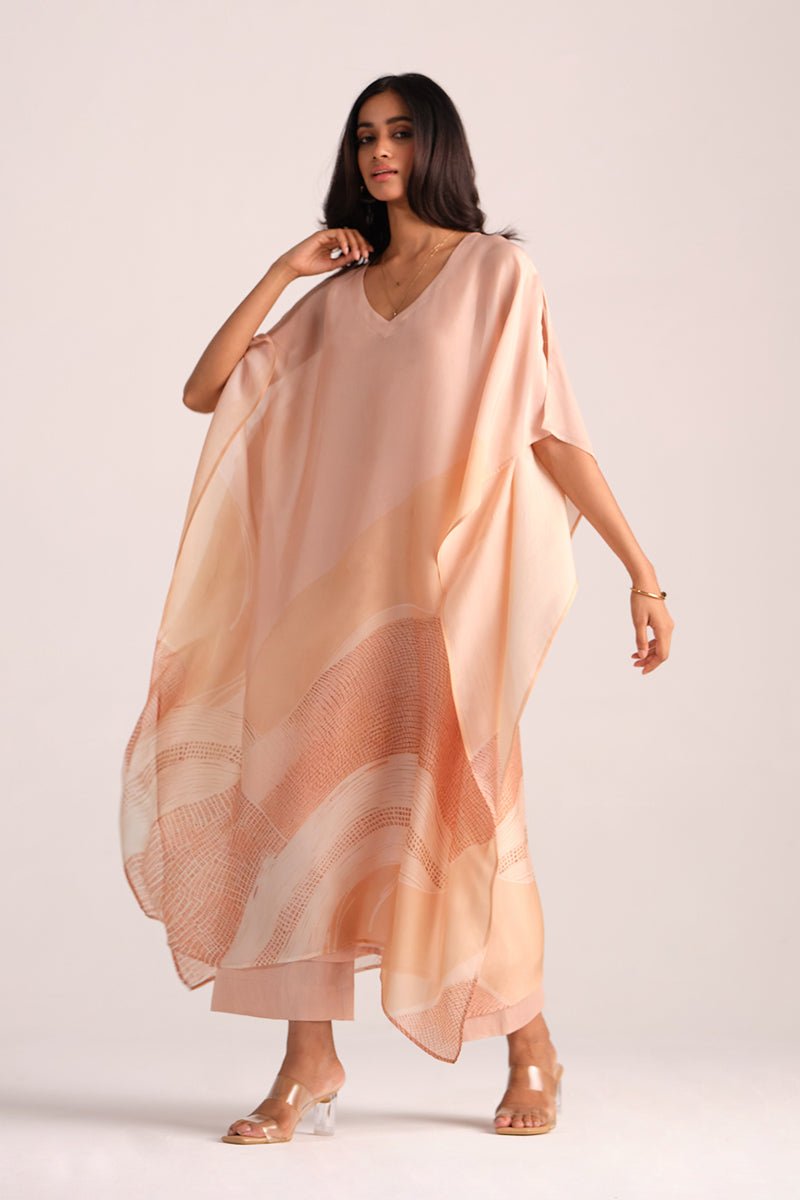 Spanish Villa Silk Kaftaan Co-ord Set