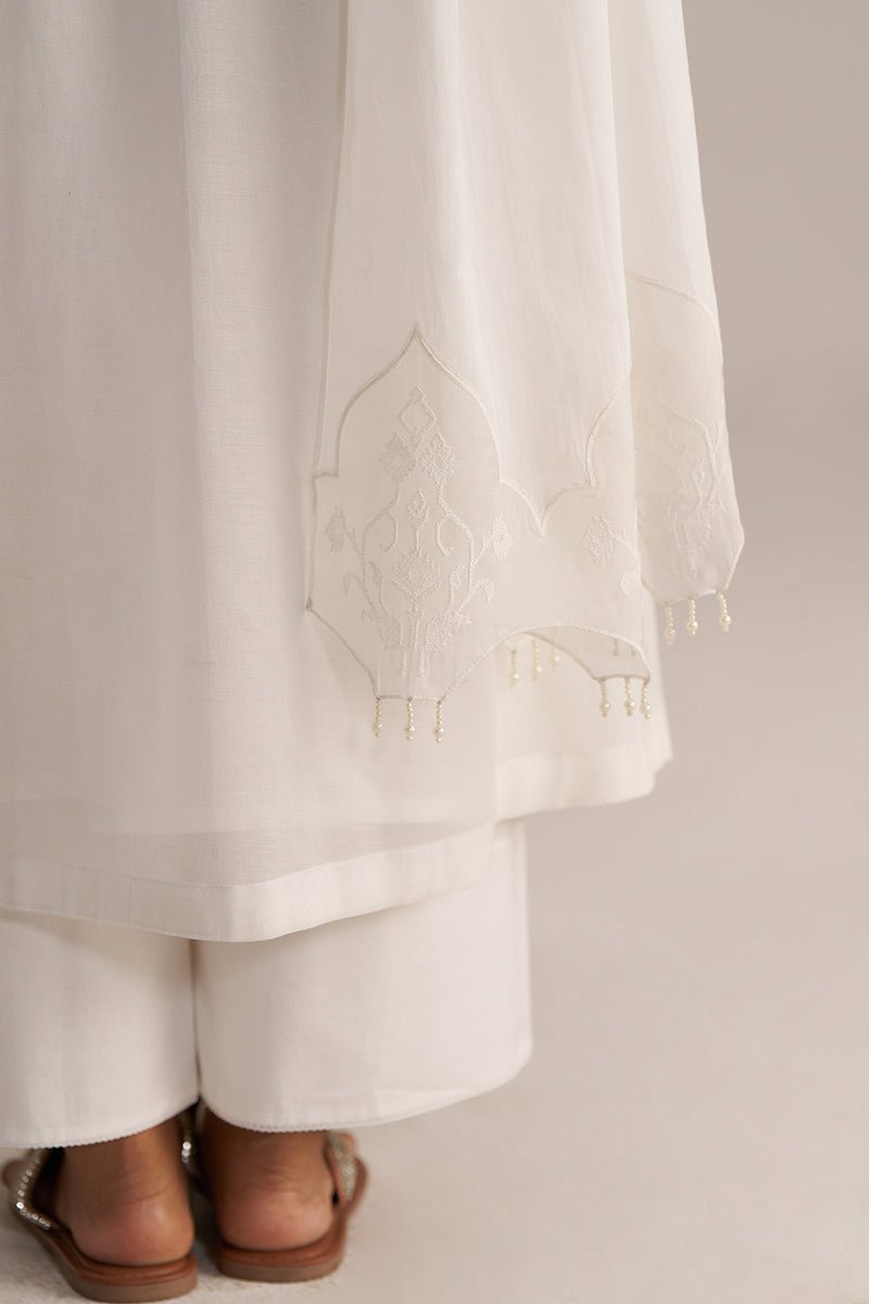 White Embroidered Kurta Set