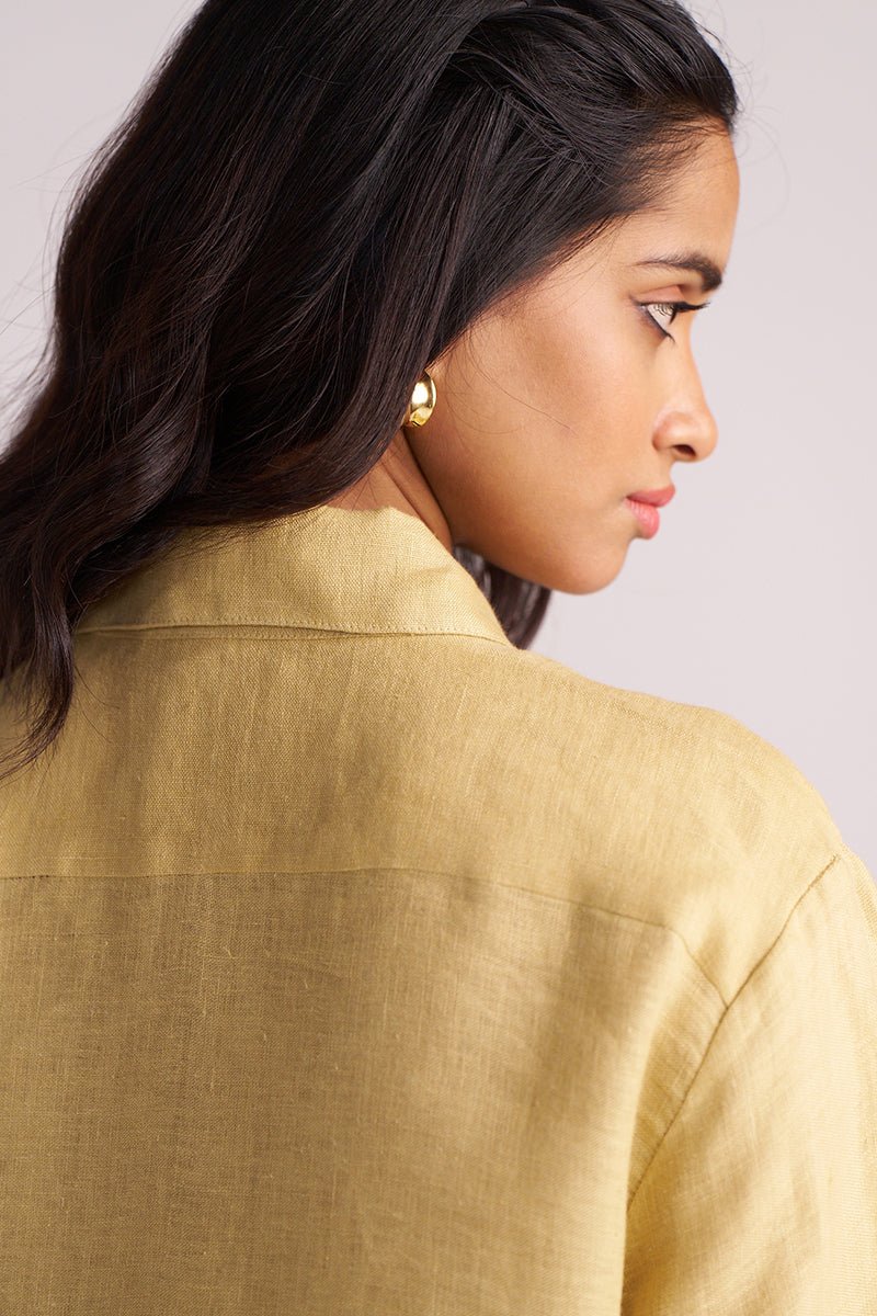 Fall Leaf Pure Linen Co-ord Set