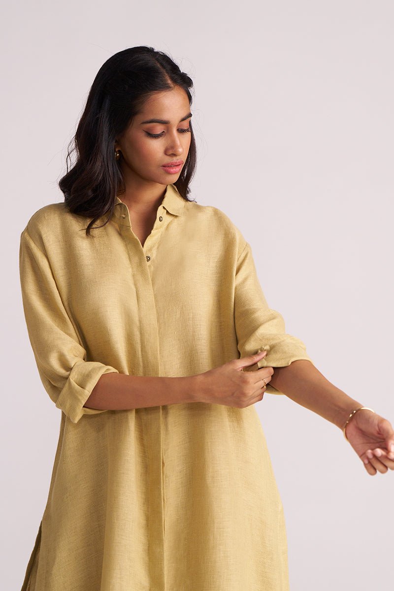 Fall Leaf Pure Linen Co-ord Set