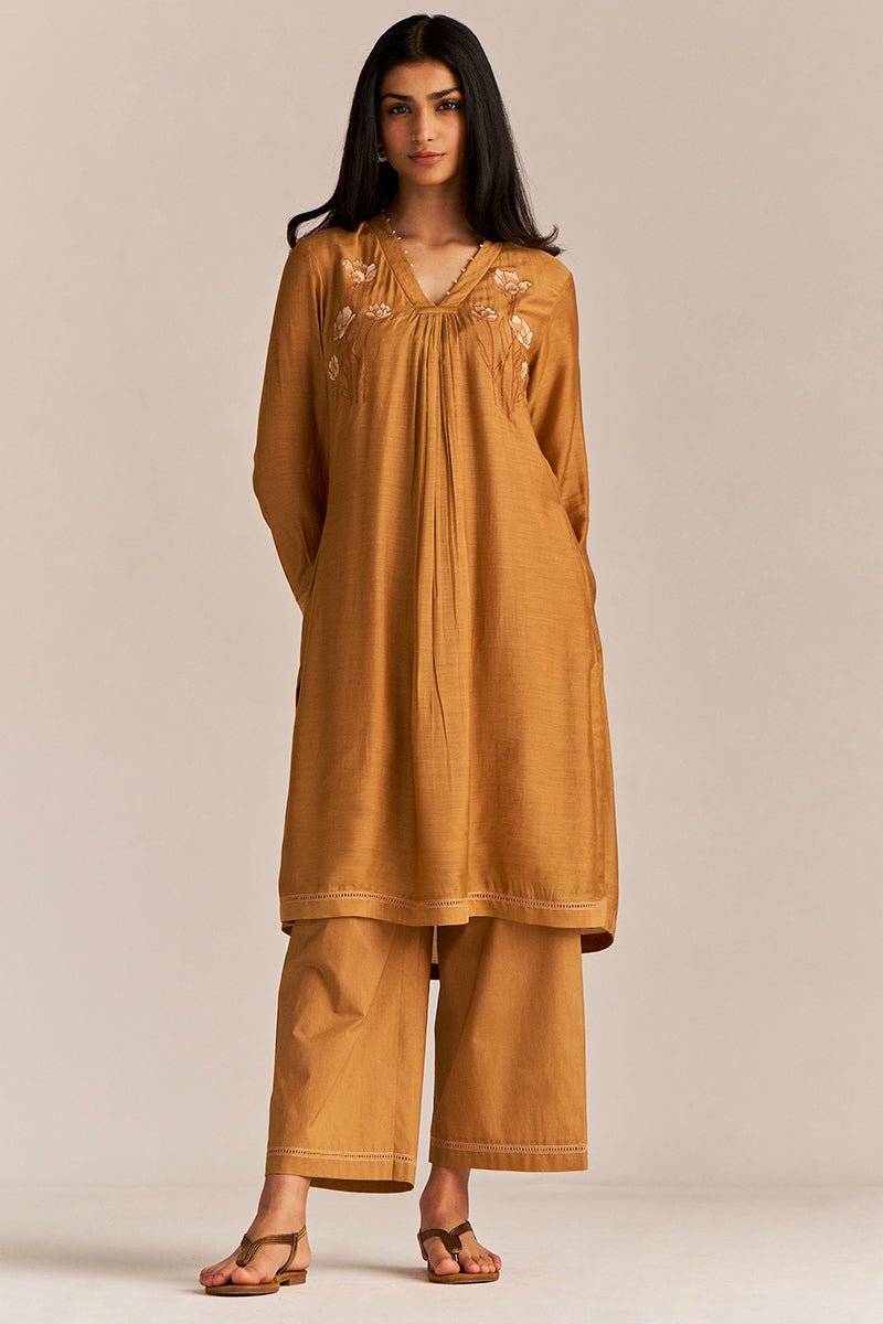 Cinnamon Embroidered Co-ord Set