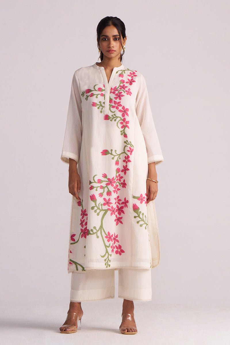 Ivory Woven Pure Cotton Co-ord Set