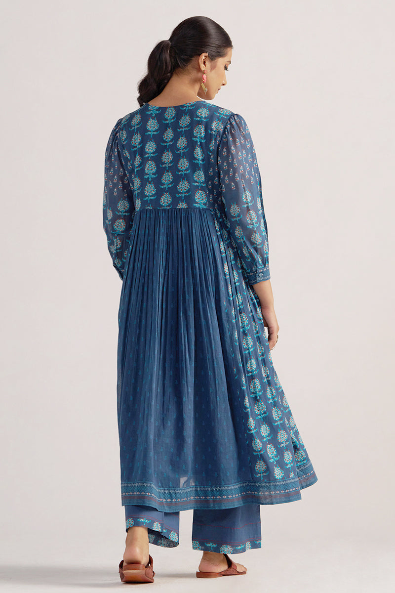 Dark Denim Mul Cotton Co-ord Set