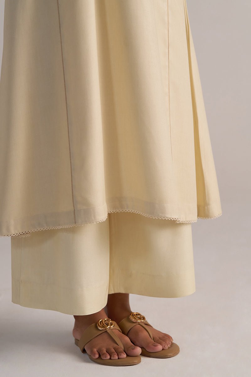 Cloud Cream Pashmina Kurta Set