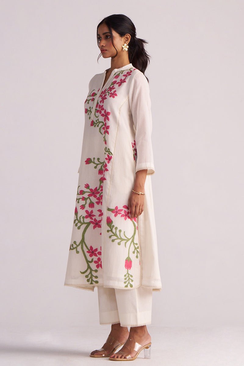 Ivory Woven Pure Cotton Co-ord Set