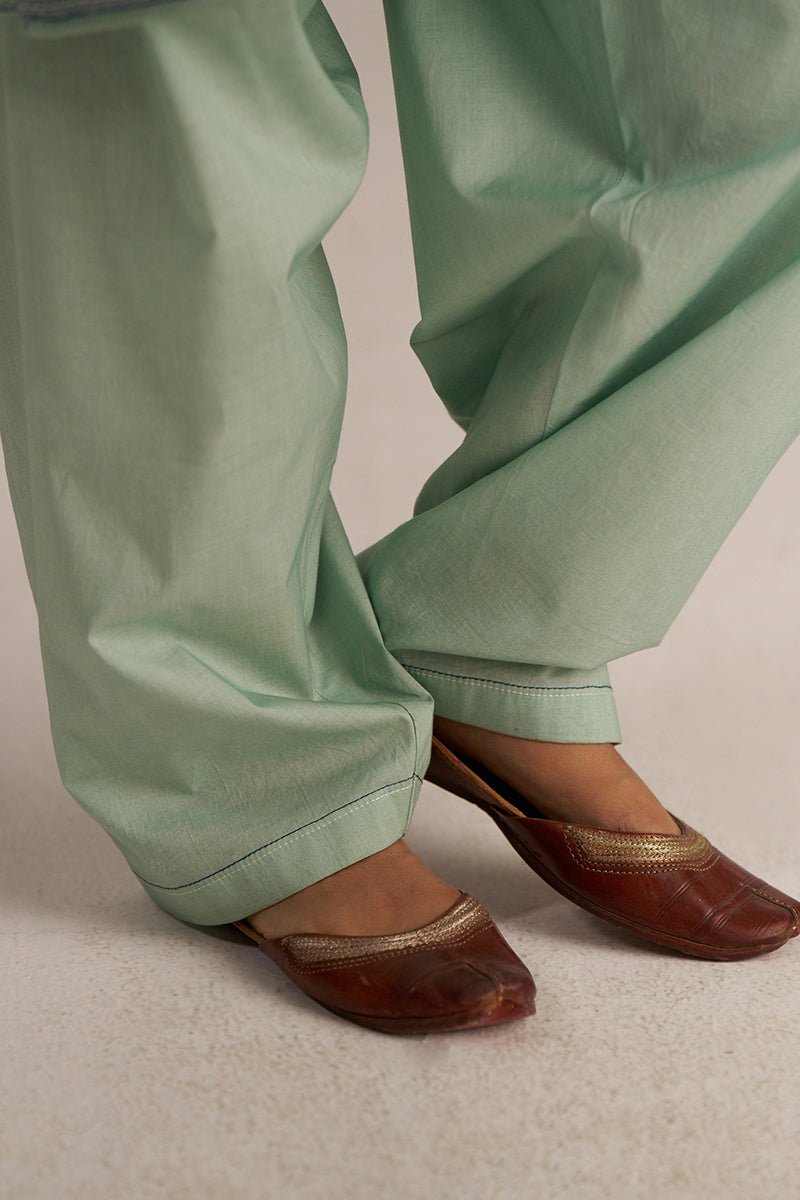 Aqua Woven Cotton Co-ord Set