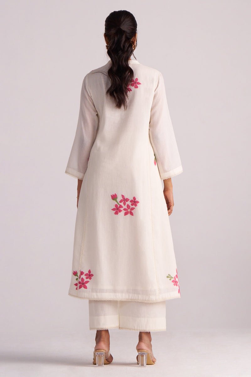 Ivory Woven Pure Cotton Co-ord Set