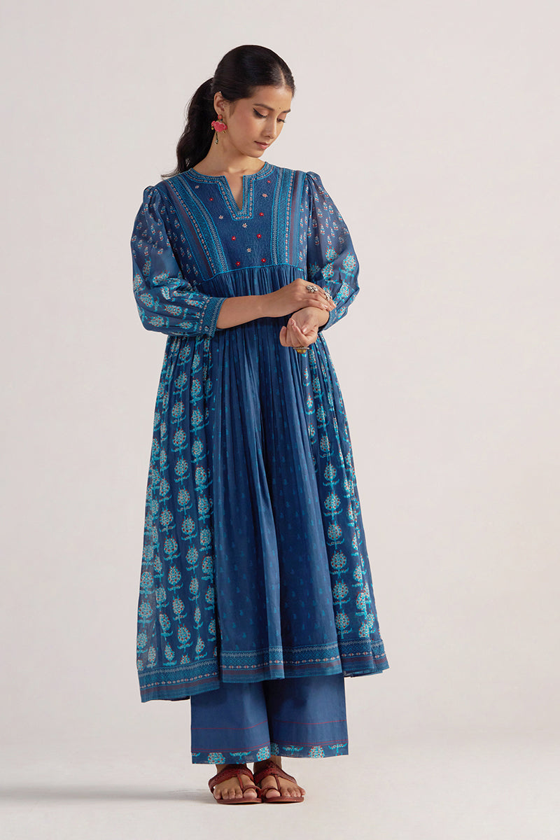 Dark Denim Mul Cotton Co-ord Set