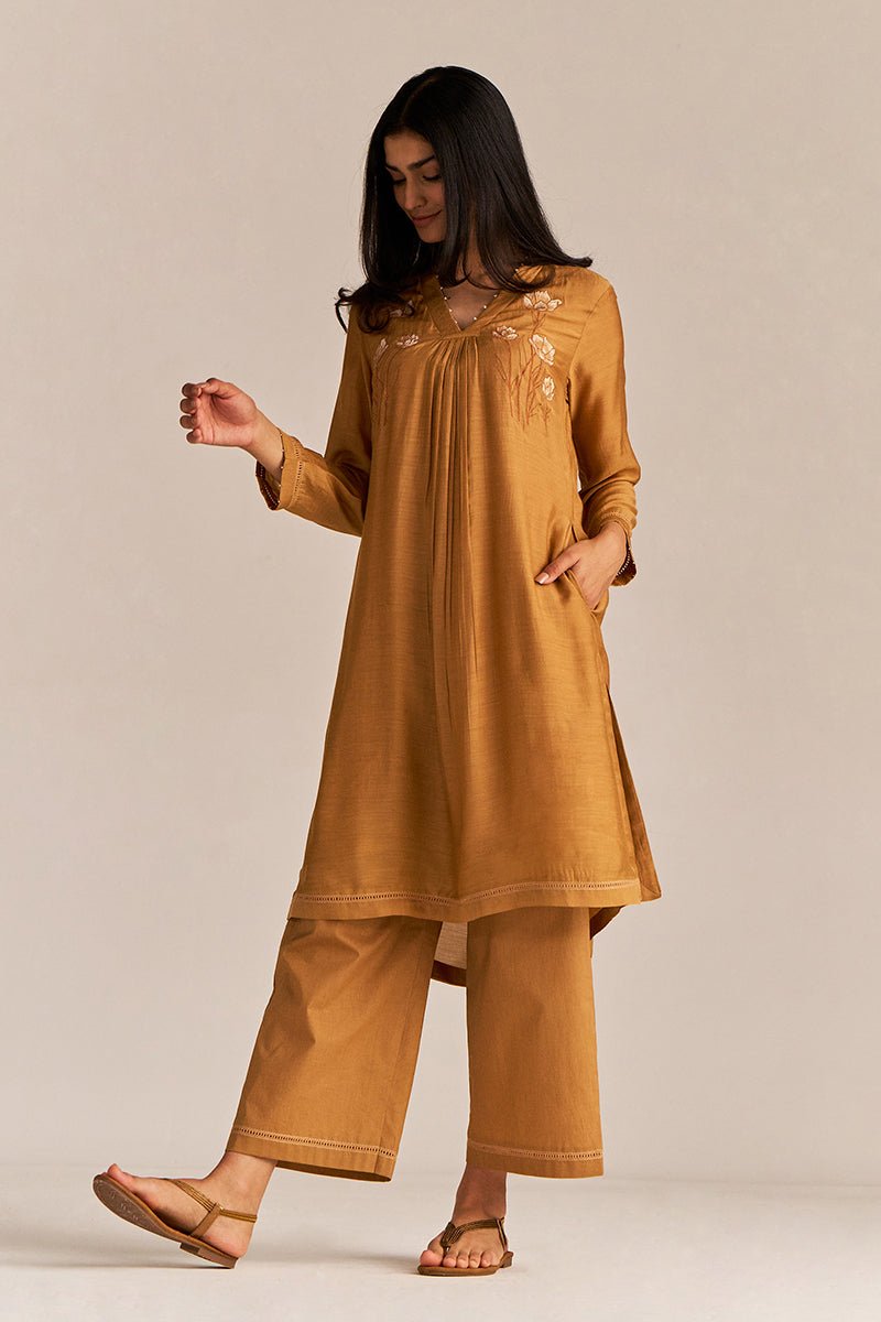 Cinnamon Embroidered Co-ord Set