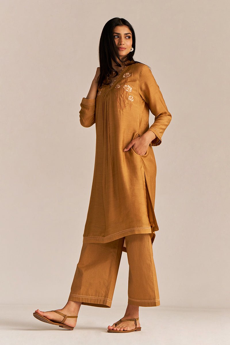 Cinnamon Embroidered Co-ord Set