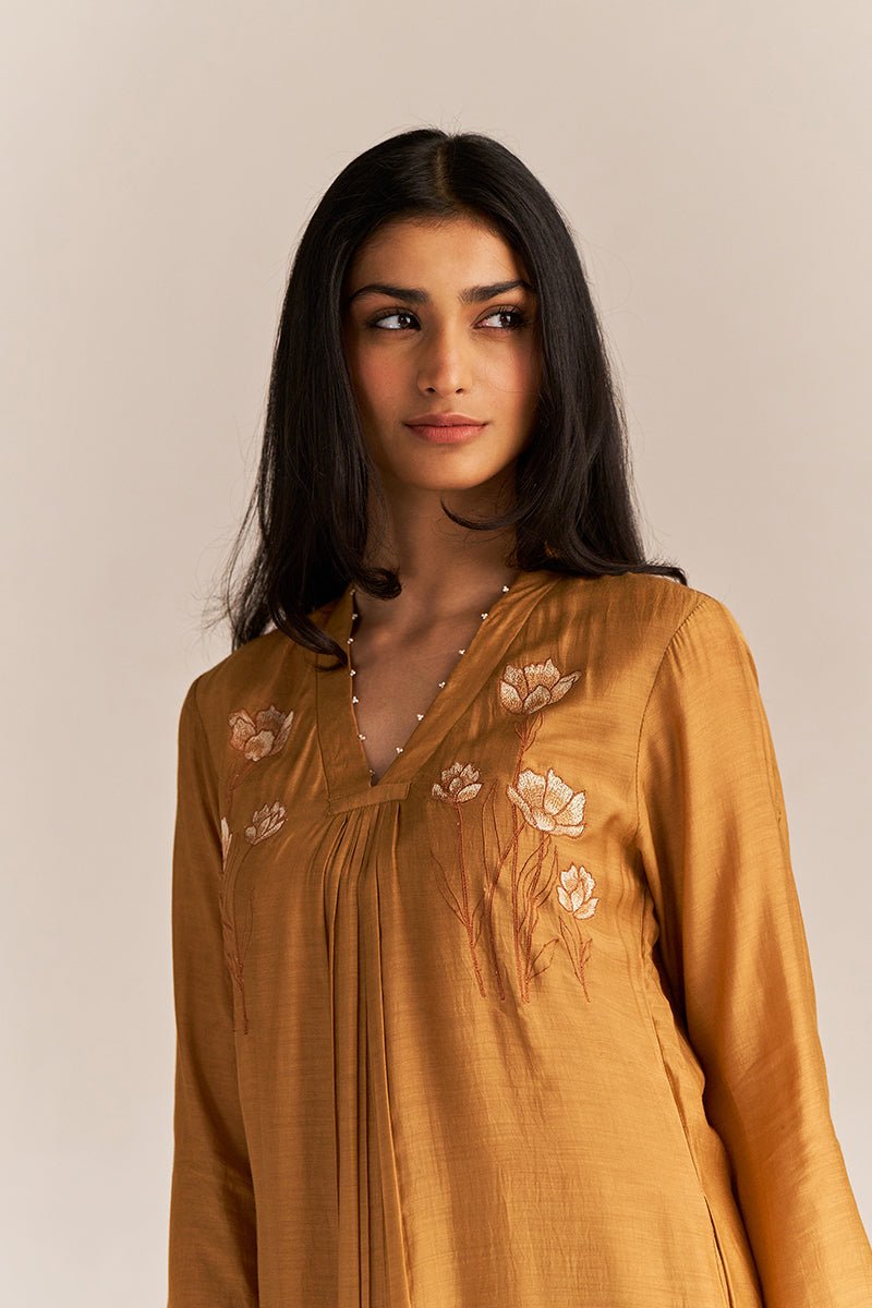 Cinnamon Embroidered Co-ord Set