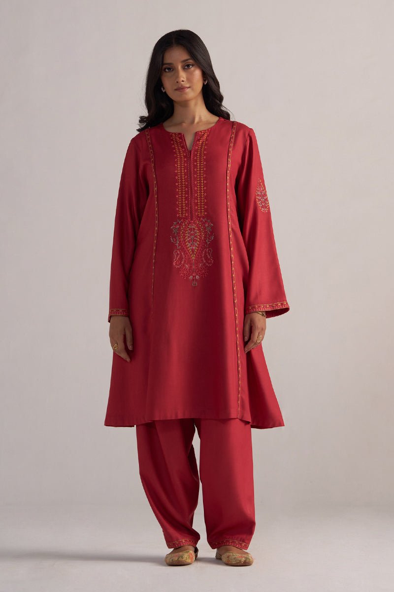Jester Red Festive Kurta Set