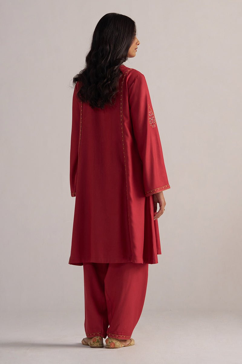 Jester Red Festive Kurta Set