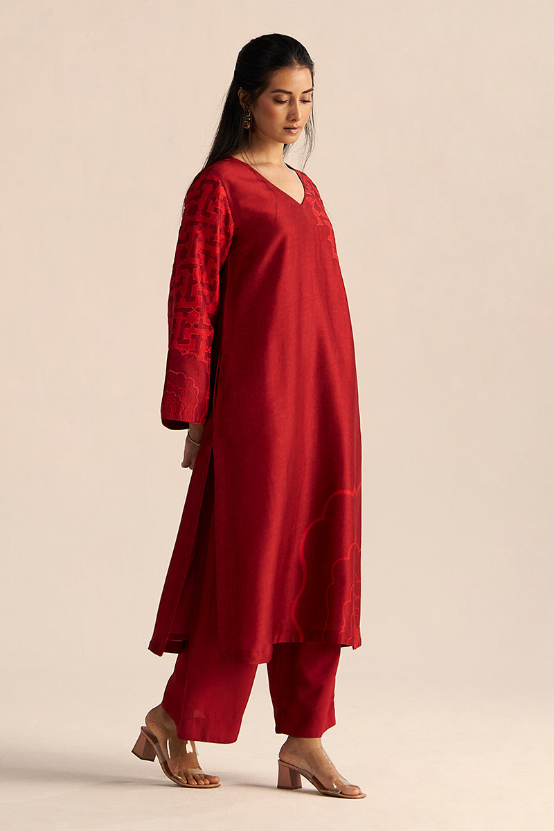 Chilli Pepper Silk Co-ord Set