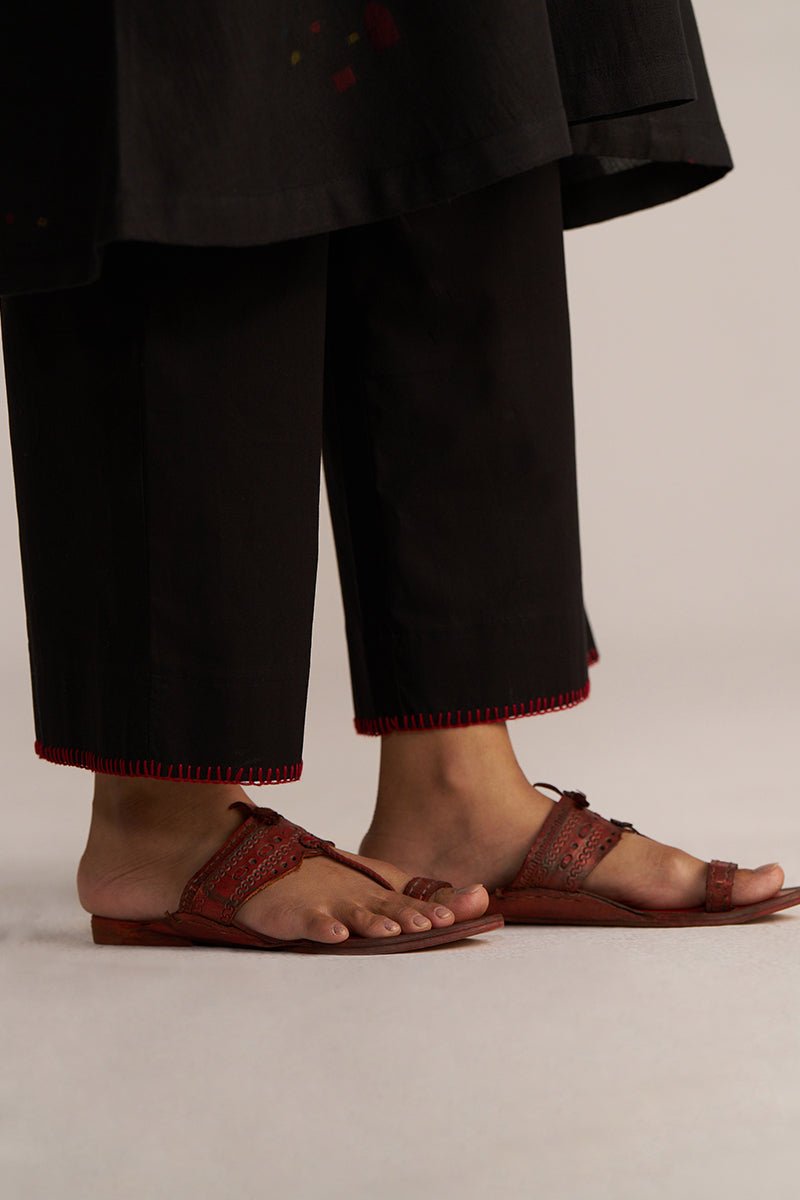 Black Multi-Colour Woven Co-ord Set