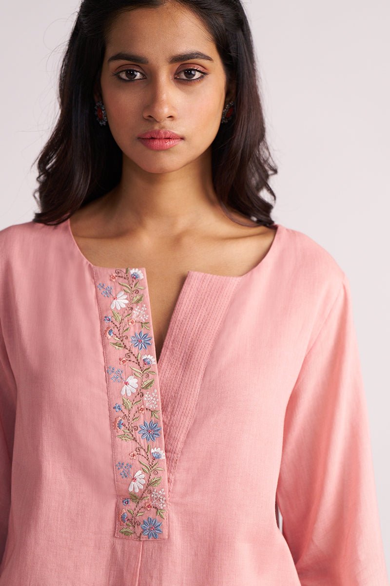 Rose Tan Mul-Mul Co-ord Set