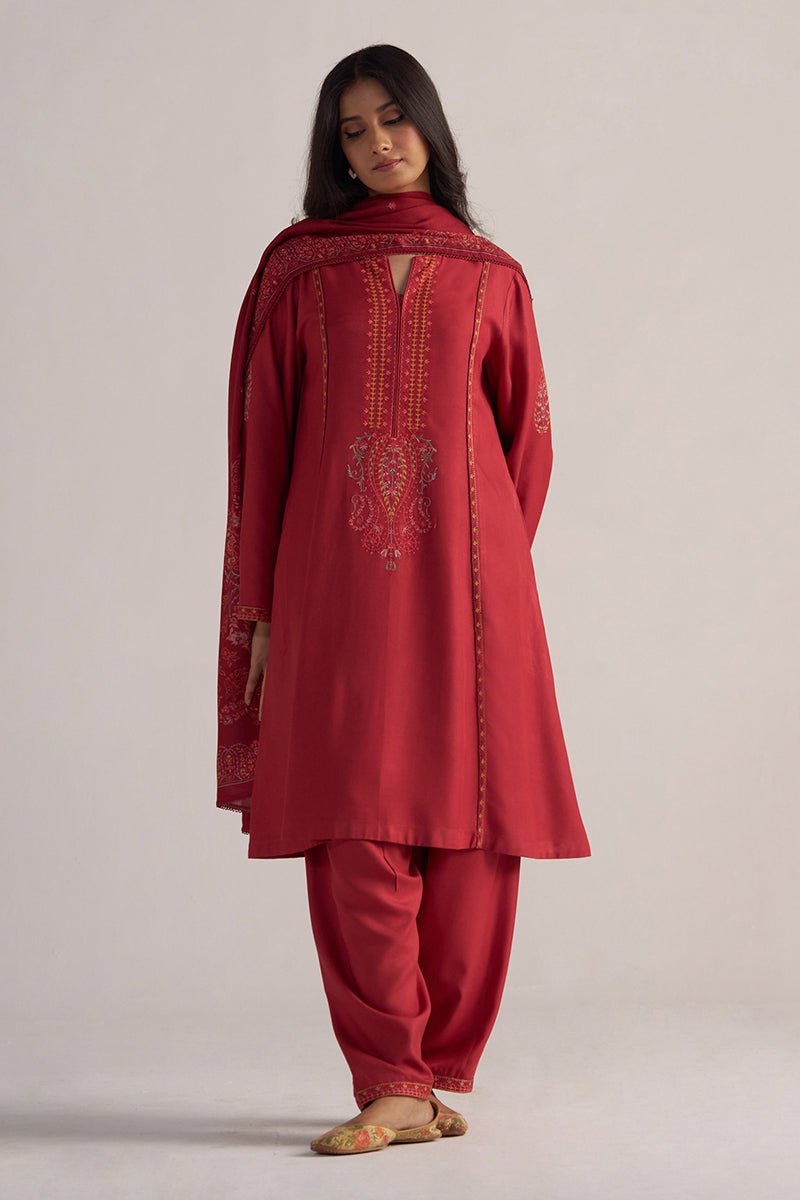 Jester Red Festive Kurta Set