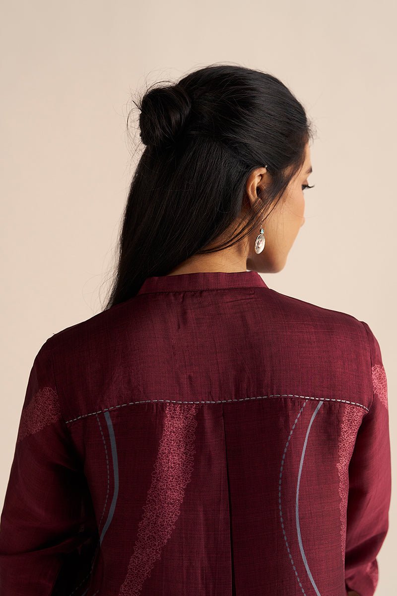 Cordovan Silk Co-ord Set