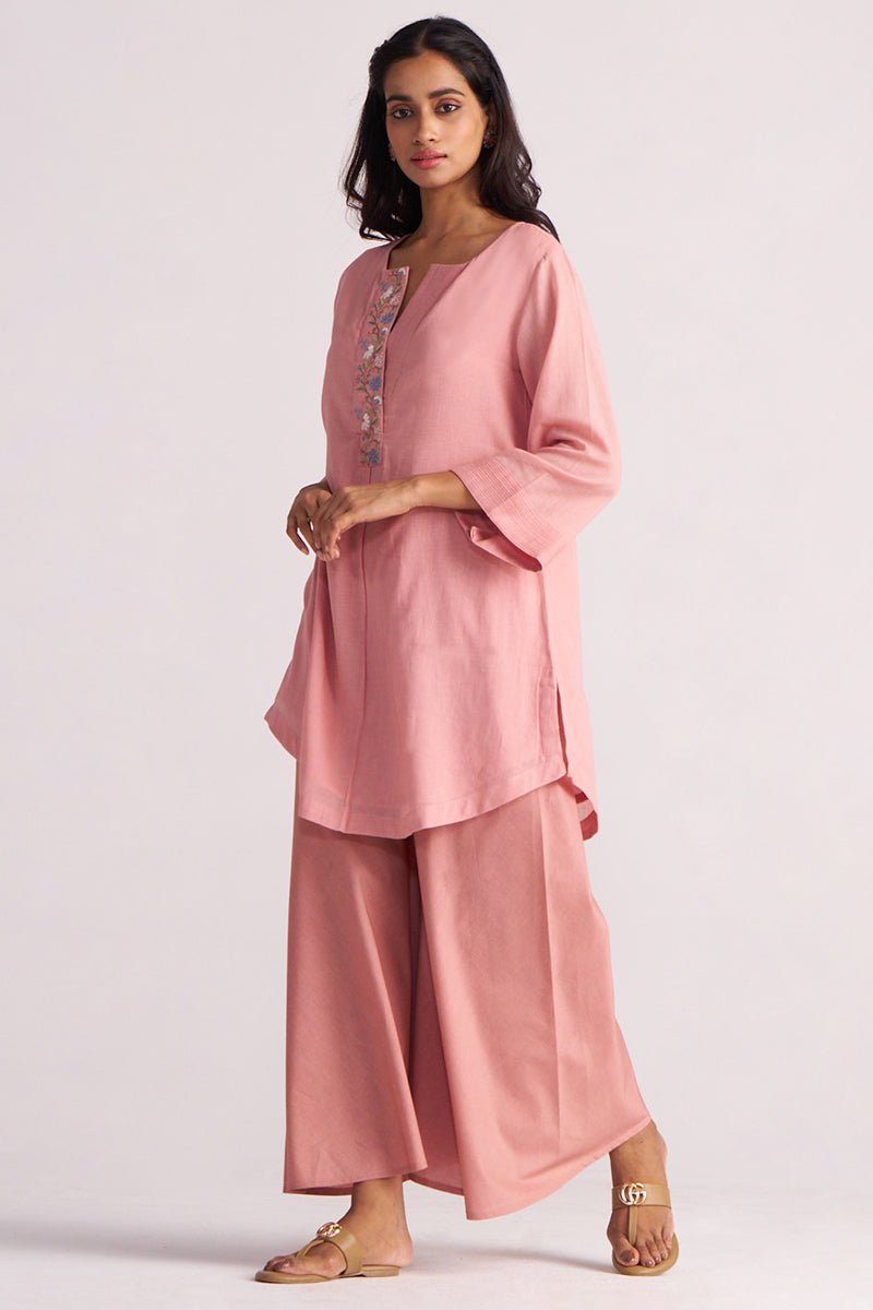 Rose Tan Mul-Mul Co-ord Set