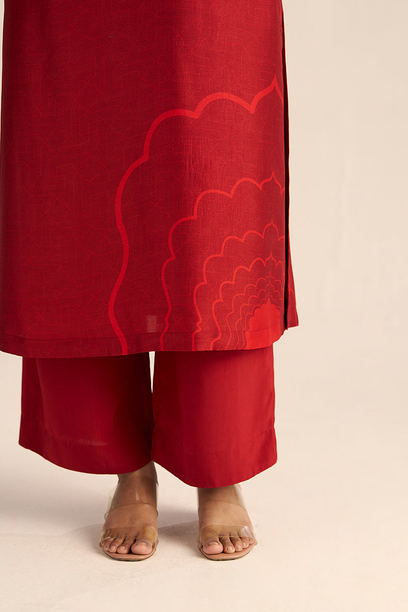 Chilli Pepper Silk Co-ord Set