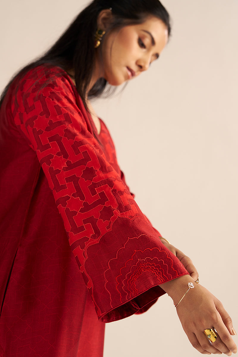 Chilli Pepper Silk Co-ord Set