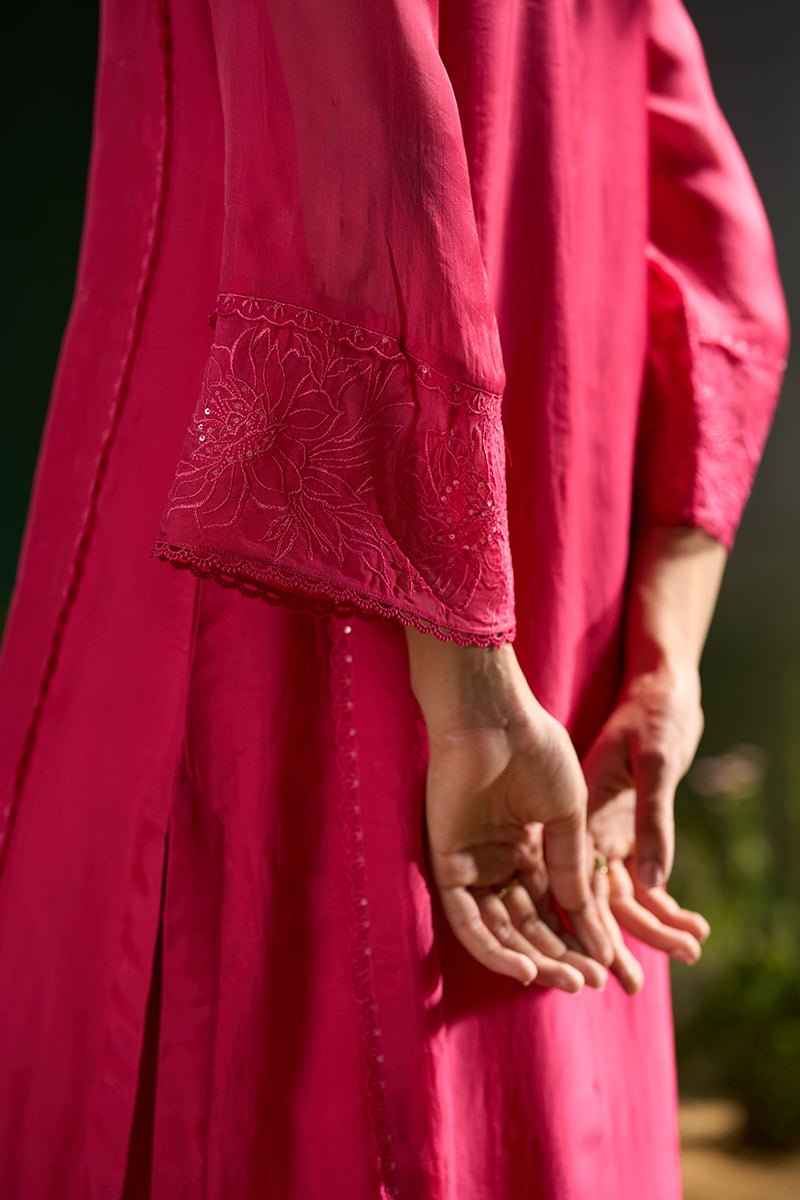 Azalea Pink Festive Kurta Set