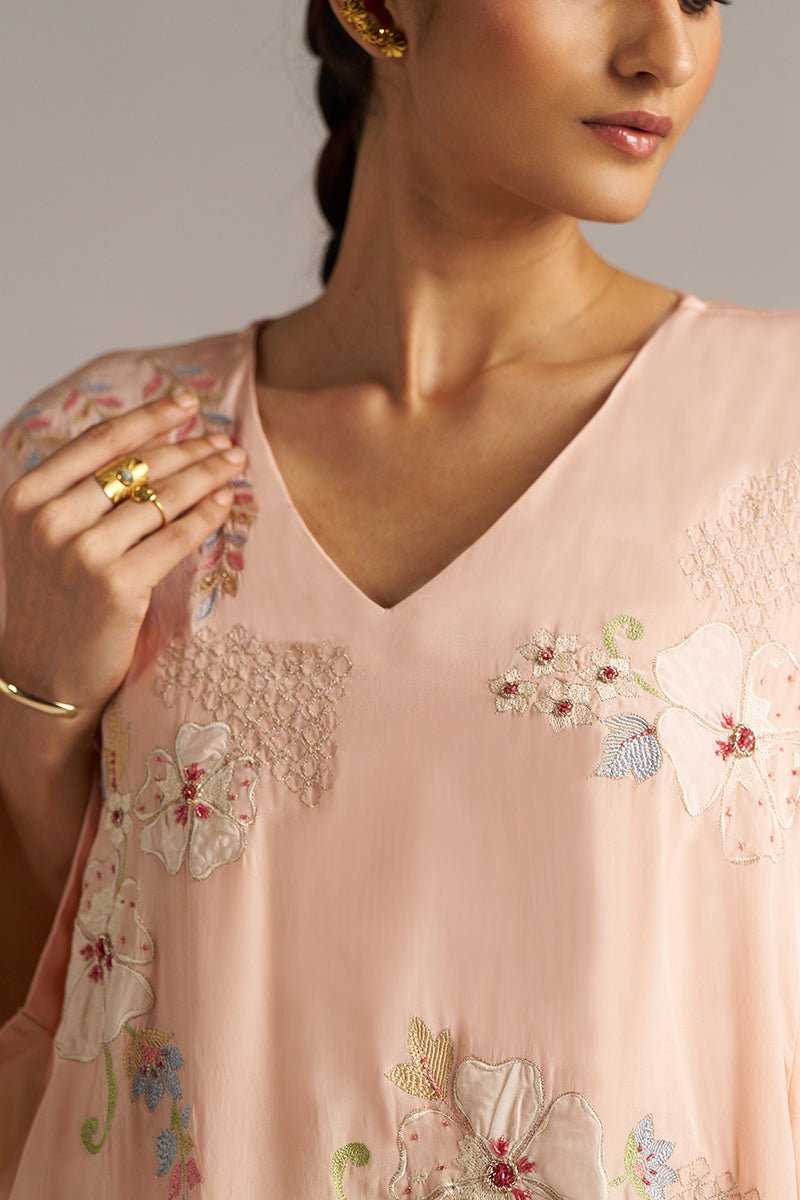 Scallop Shell Crepe Silk Co-ord Set