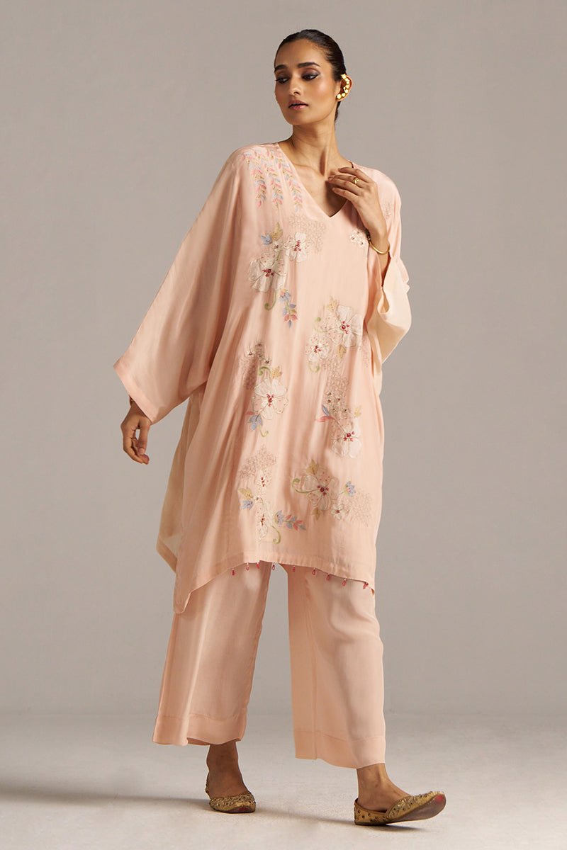 Scallop Shell Crepe Silk Co-ord Set