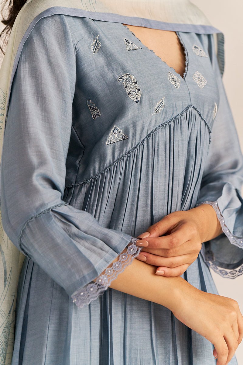 Stone Grey Kurta Set