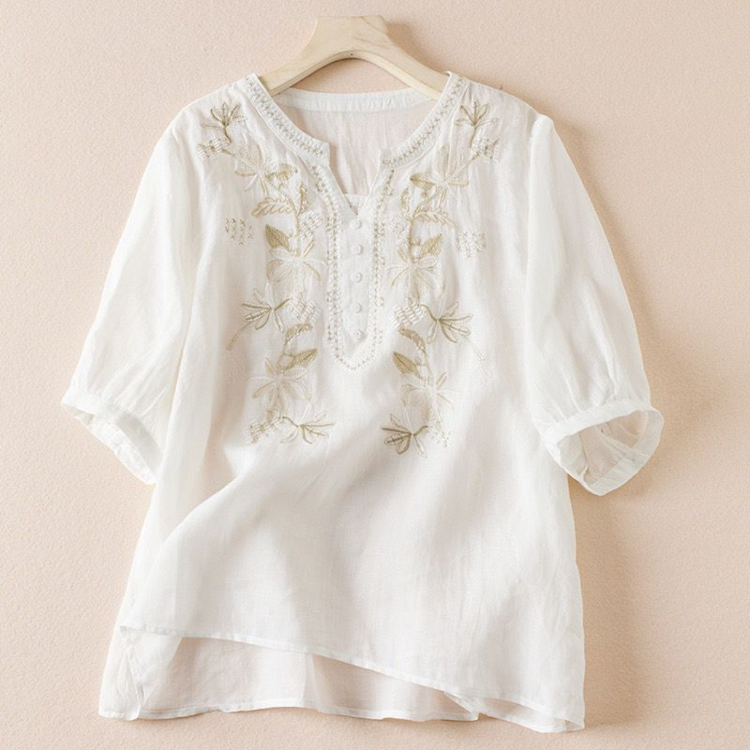 Pure Cotton Embroidered Comfortable Top