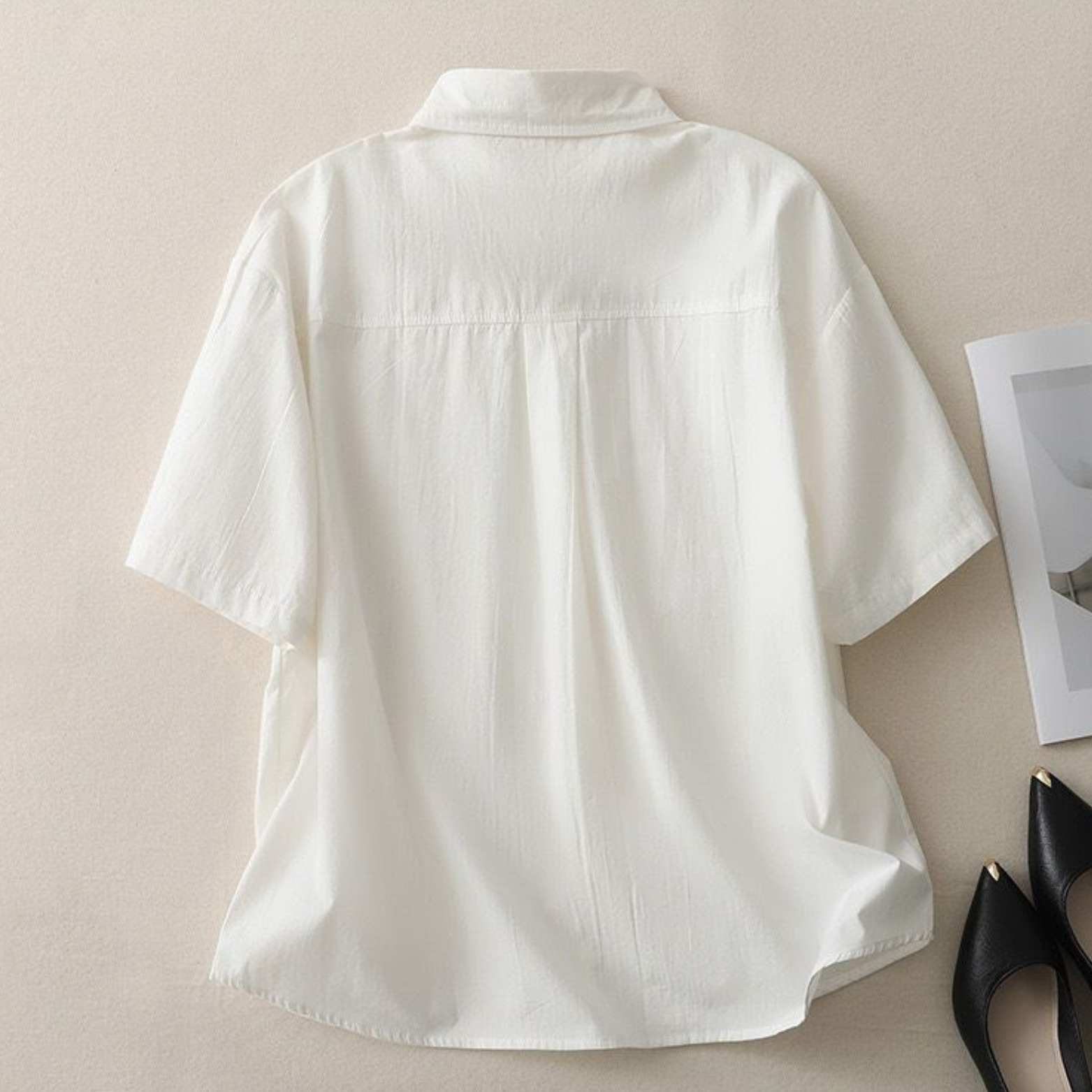 Pure Cotton Ruffled Shirt