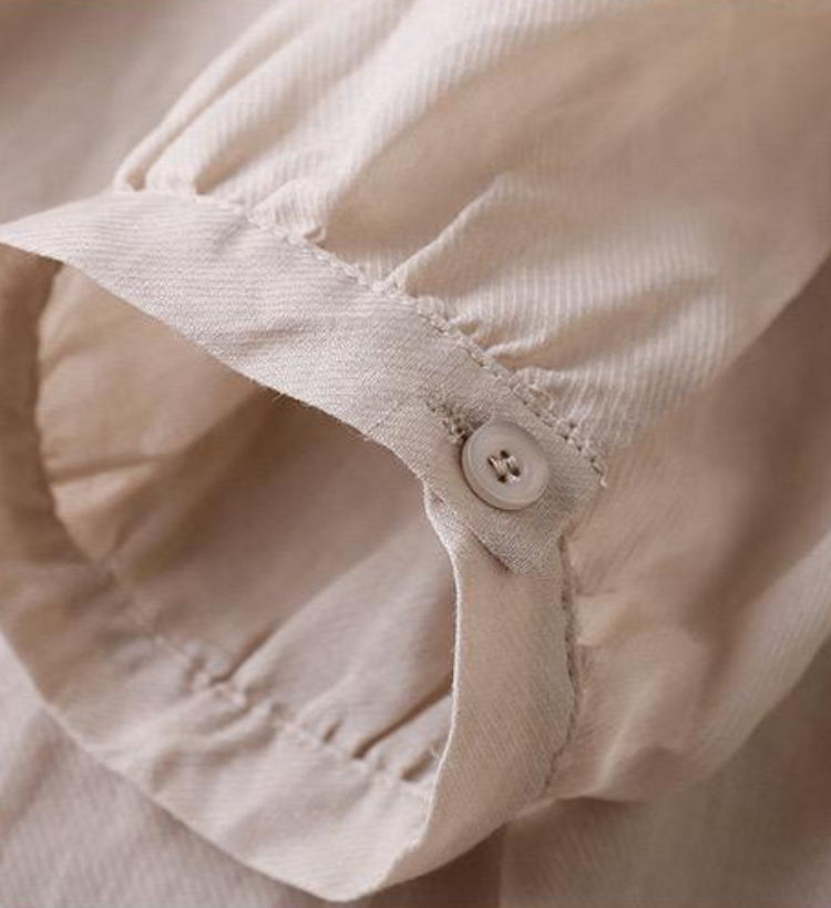 Pure Cotton Shirt With Pleat Work
