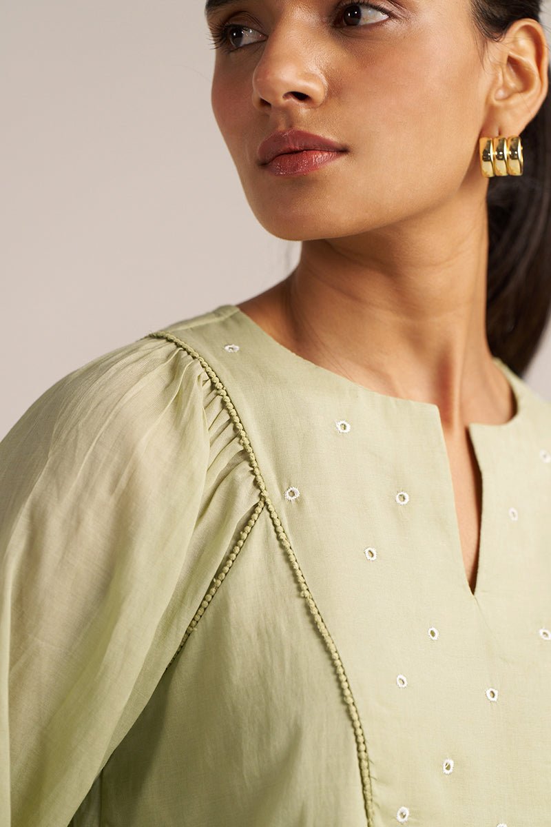 Sage Green Embroidered Co-ord Set