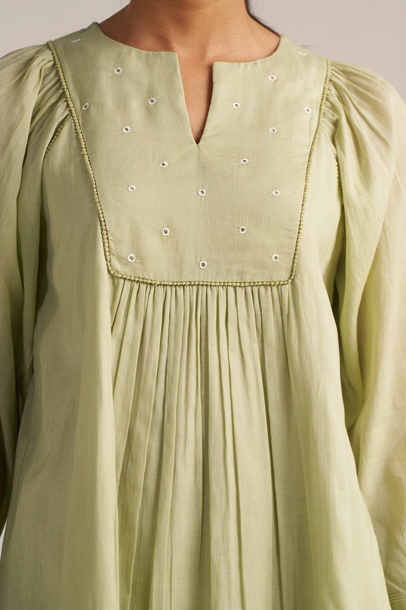 Sage Green Embroidered Co-ord Set